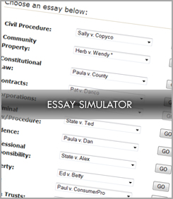 Demo the California Bar Exam Essay simulator