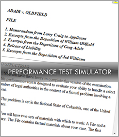 Demo the California Bar Exam simulator